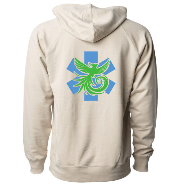 Independent Trading Co. - Unisex Icon Lightweight Loopback Terry Hooded Sweatshirt - Printed Logos Thumbnail