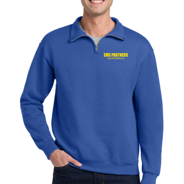 Jerzees® NuBlend® 1/4-Zip Cadet Collar Sweatshirt - Embroidered Logos Thumbnail