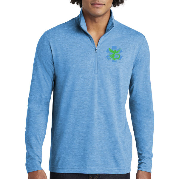 Sport-Tek® PosiCharge® Tri-Blend Wicking 1/4-Zip Pullover - Printed Logos Thumbnail