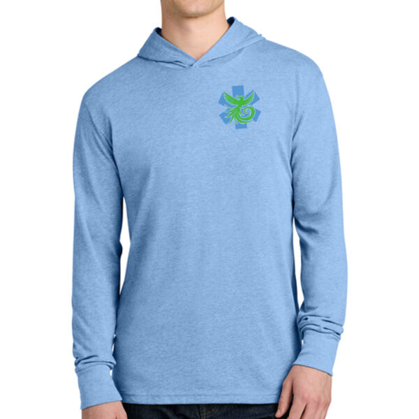 Next Level Apparel® CVC Long Sleeve Hoodie - Printed Logos Thumbnail