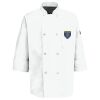 Eight Pearl Button Chef Coat with Thermometer Pocket Thumbnail