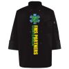 Ten Pearl Button Black Chef Coat Thumbnail